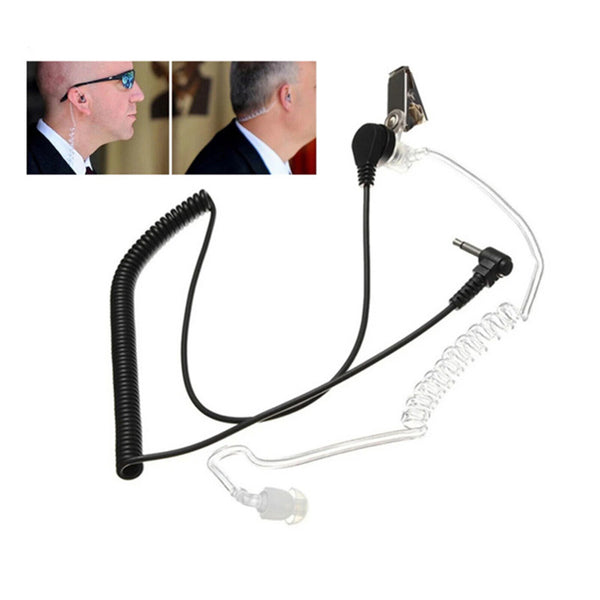 3.5mm Transparent Covert Acoustic Tube Earpiece For Motorola Radio Tool