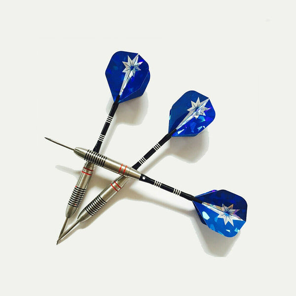 3PCS/Set 24g Professional Stainless Steel Tip Darts Aluminum Barrel 163mm Blue