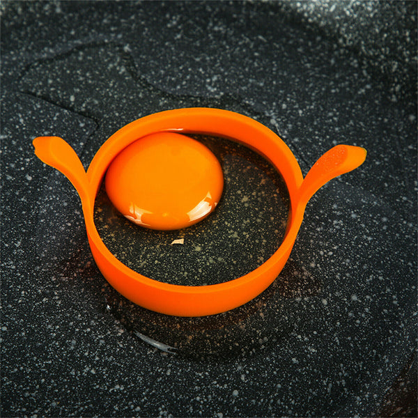 4/8X Silicone Egg Rings Tools Kitchen Fried egg Pancake Handles Non Stick Baking - Lets Party