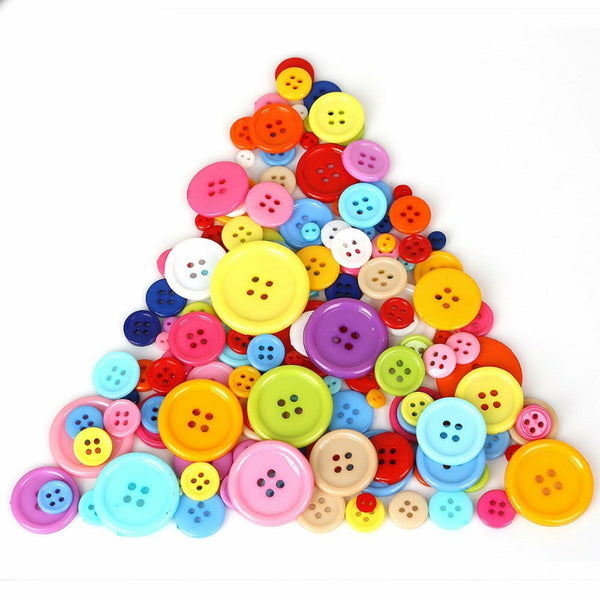 400X Candy Buttons Resin Round Mixed Colour 9-20mm Craft Plastic Sewing Festival