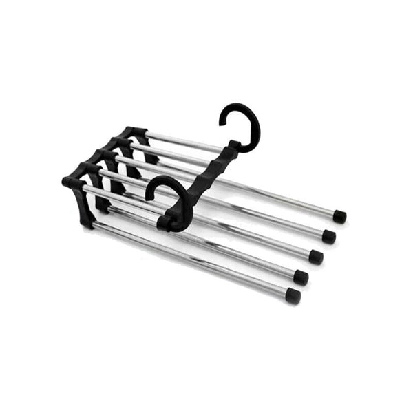 5 in1 Multi-functional Pants rack Stainless-Steel Wardrobe Magic Clothes Hanger