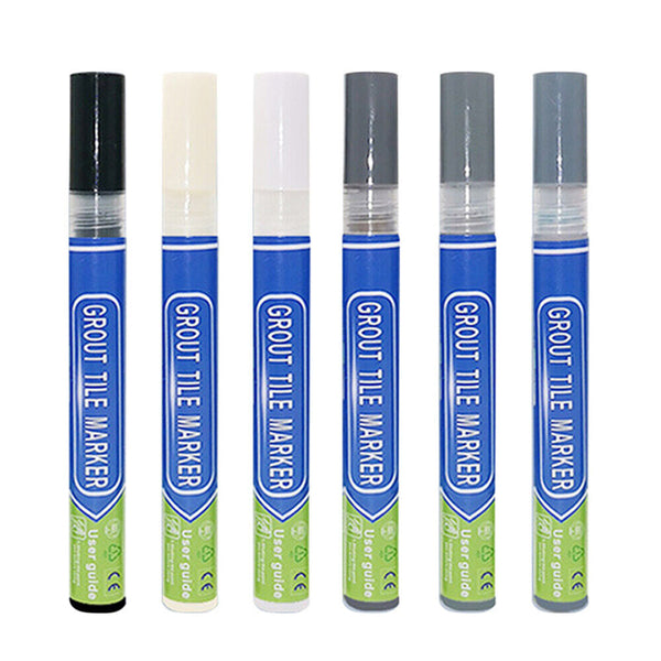 6COLORTile Repair Pen Wall Gap Refill Grout Refresher Marker Bathroom Waterproof - Lets Party