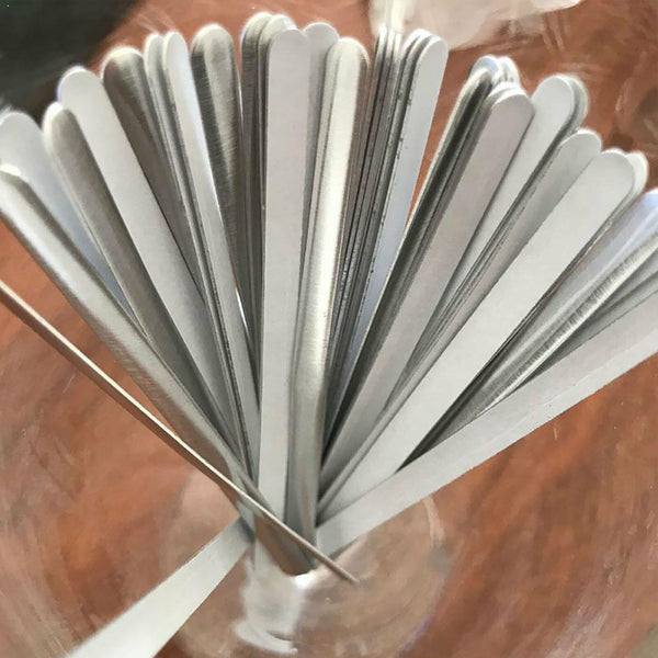 200PCS Nose Bridge Strip Aluminum Wire Adhesive Metal for Face Mask Making NEW