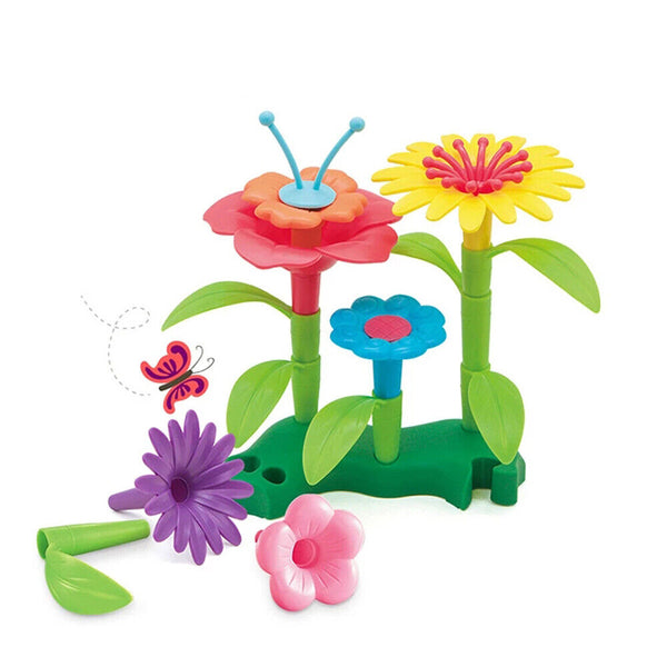 46/98/148PCS Flower Garden Building Toys Children DIY Build Bouquet Sets Gift