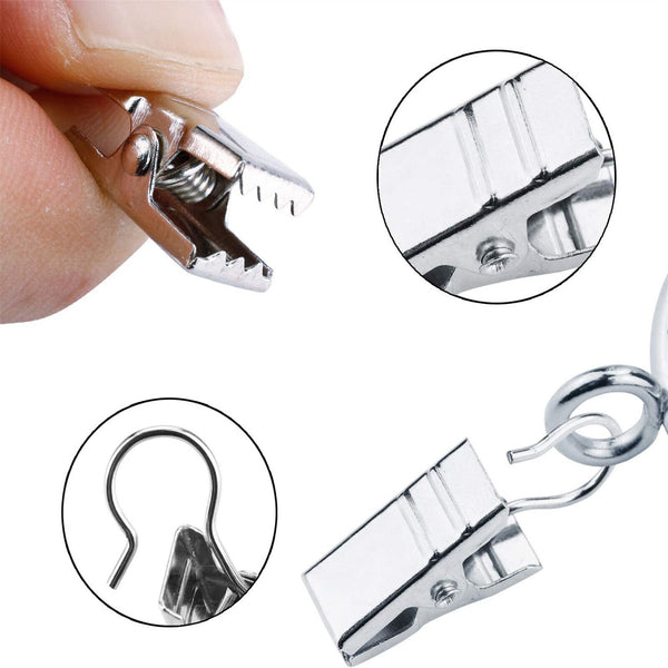 Stainless Steel Curtain Clips With Hook For Curtain Photos Home Ring