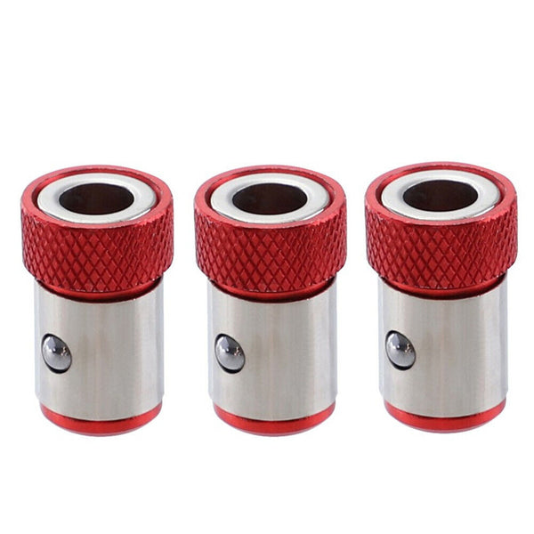 Drill Head Screwdriver Bits Strong Magnetizer Metal Magnetic Ring Red AU