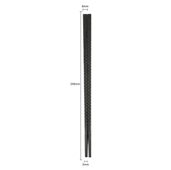 Alloy Laser Engraving Chopsticks Non-Slip Reusable Sushi Stick AU