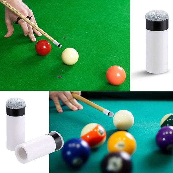 10 Pairs Billiard Screw-on Tips With Pool Cue Stick Ferrules Soft Tips Gray Kits