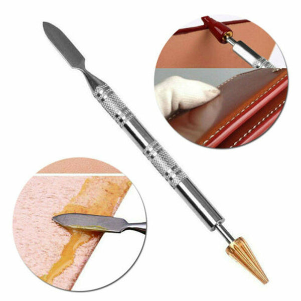 1/2PCS Dual Head Leather Edge Oil Dye Paint Pen Applicator Paint DIY Leather AU