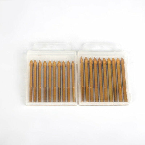 100pcs 6mm Titanium Ceramic Tile Glass Drill Bit Tungsten Carbide Spear Head AU