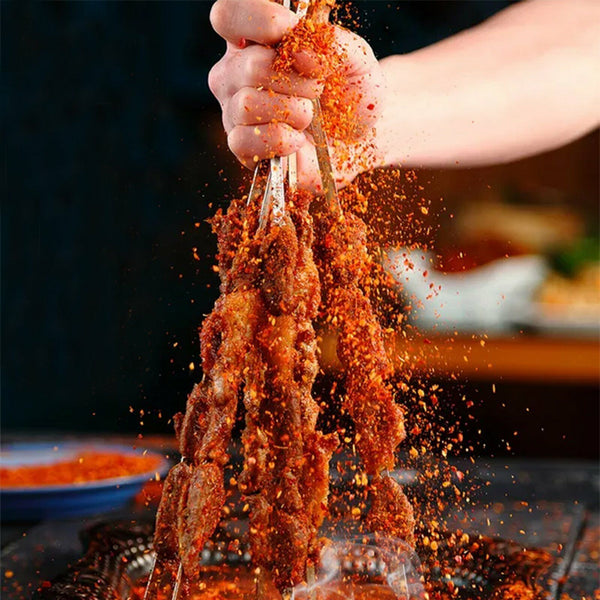 100pcs Stainless Steel Barbecue Metal Skewers Flat Needle BBQ Tools Kebab Stick