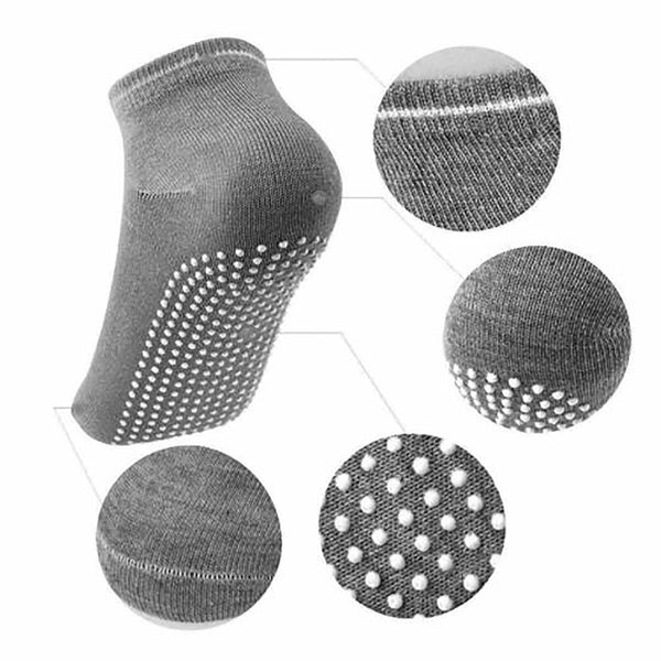 4/8Pairs Women Sports Cotton Rich Pilates Yoga Non-Slip Grip Socks Excercise AU - Lets Party