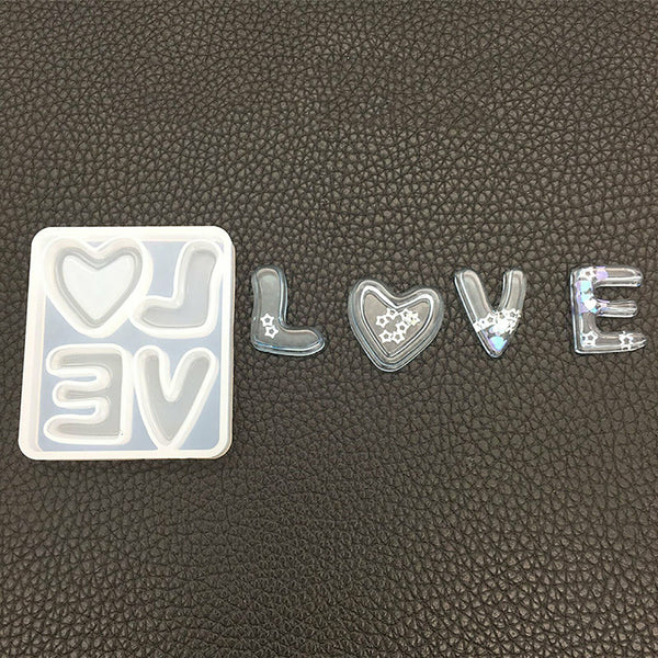 Resin Casting Making Jewelry Mold LOVE Sign Epoxy Mould DIY Craft Tool Silicone