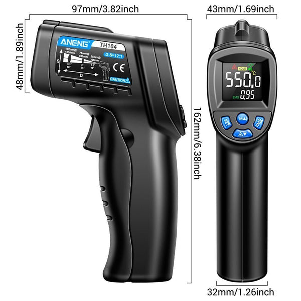 IR Infrared Thermometer Food Pizza BBQ Oven Laser Sensor Digital Temperature Gun