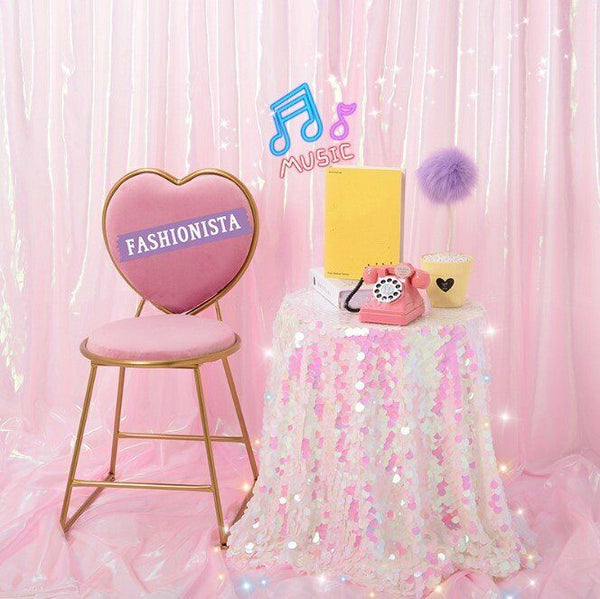 180x155cm Sequin Table Cloth Backdrop Tablecover Mermaid Party Wedding Decor AU