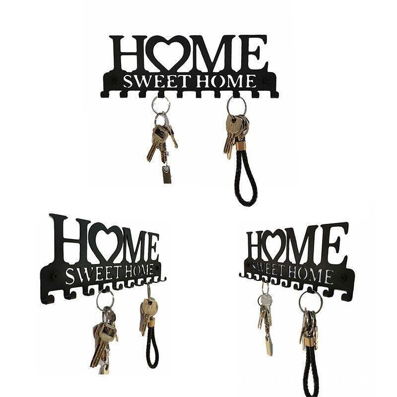10 Hooks Door Back Organizer Key Holder Hanging Wall Mounted Hanger Storage Rack