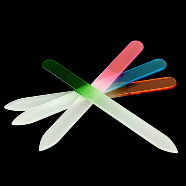 8x Durable Nail File Crystal Glass Buffer Art Files Manicure Device Acrylic Gel