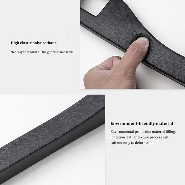 2Pcs Car Seat Gap Filler Spacer Auto PU Universal Soft Holster Blocker Pad AUS