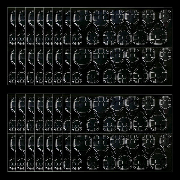 24-2400 X Clear Double Sided Nail Glue Tape Sticker Adhesive Press On Nail Tabs