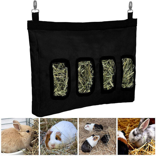 2Styles Rabbit Hay Bag Guinea Pig Pet Hanging Pouch Feeder Holder Eating Feeding