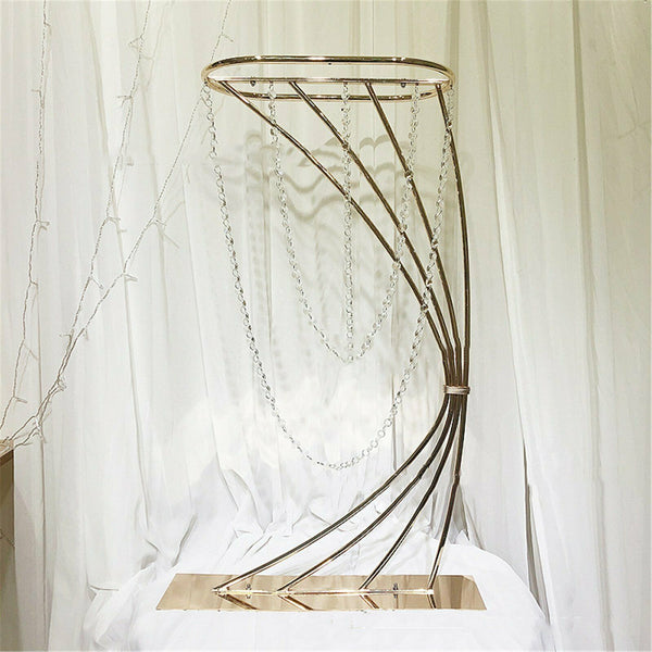 83CM Crystal Balls Vase Metal Flower Stand Iron Wedding Party Props Decor AU