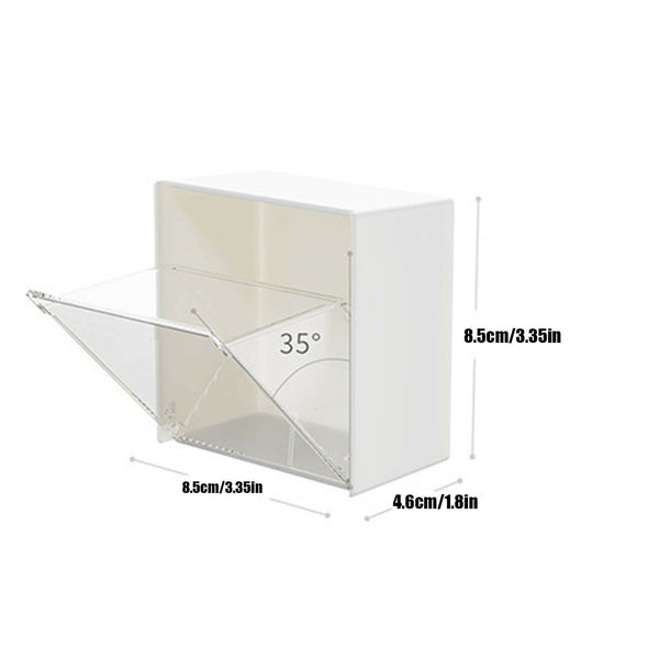 2-4PCS Wall Mounted Cotton Swab Storage Box Bathroom Multipurpose Holder AU