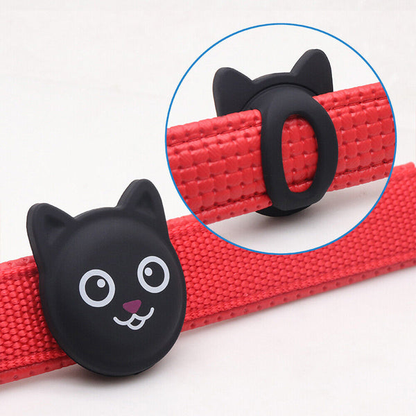 Silicone Pet Protective Case For Apple Airtag Loop GPS Finder Dog Cat Collar Tag