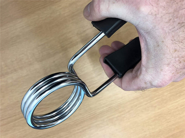 2X 25mm Barbell Dumbbell Lock Clamps Spring Collar Gym Weight Bar Lift Clips AU