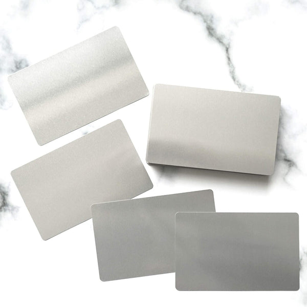 Metal Marking Blank Business ID Cards Name Cards Aluminum Alloy