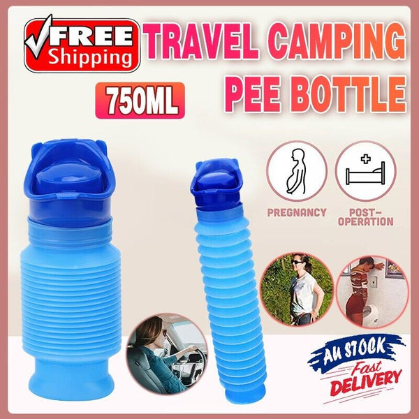 Travel Camping Pee Bottle Portable Urinal Female Emergency Kit Car Toilet Male