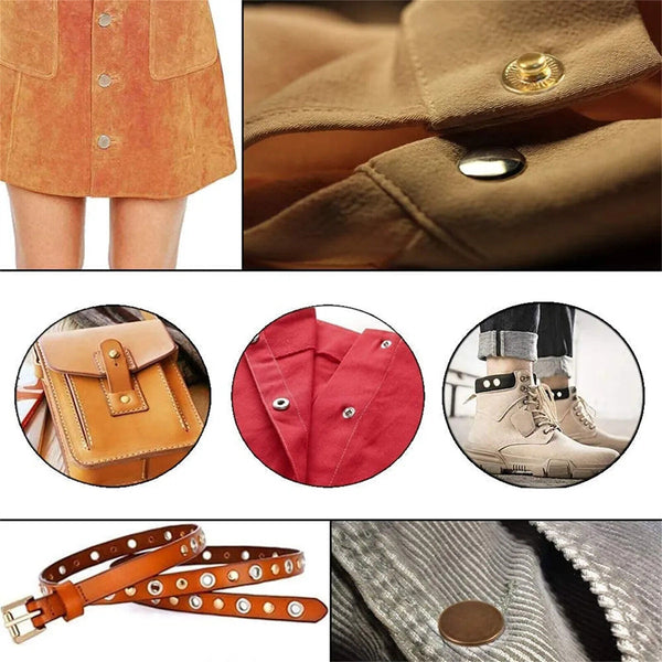 120x Marine Boat Canvas Stainless Steel Snap Fastener Press Stud Cap Button Kit