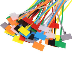 UP 500X Cable Zip Ties Nylon Mark Marker Tags Tag Ethernet RJ45 RJ12 wire Label
