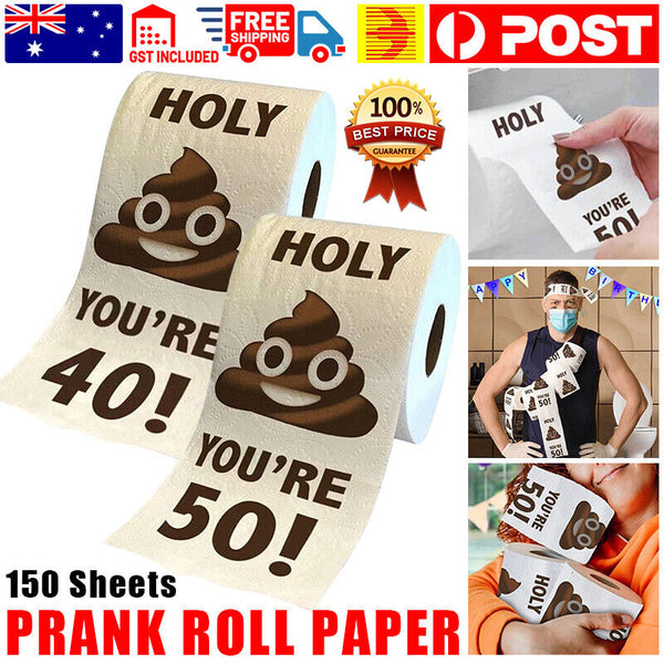Funny Toilet Paper Roll Birthday Decoration Birthday Gifts for Women Men Gift AU