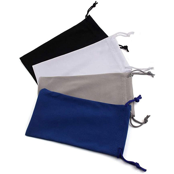 5PCS uperfine Fiber Glasses Case Storage Pouch Bag Sunglasses Eyeglasses Bags AU