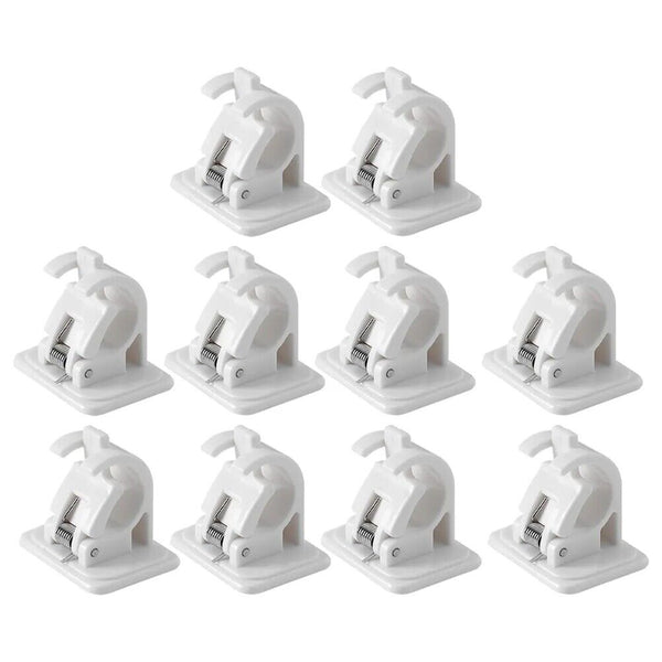 Nail-free Adjustable Curtain Pole Wall Bracket Self-adhesive Rod Holder AU