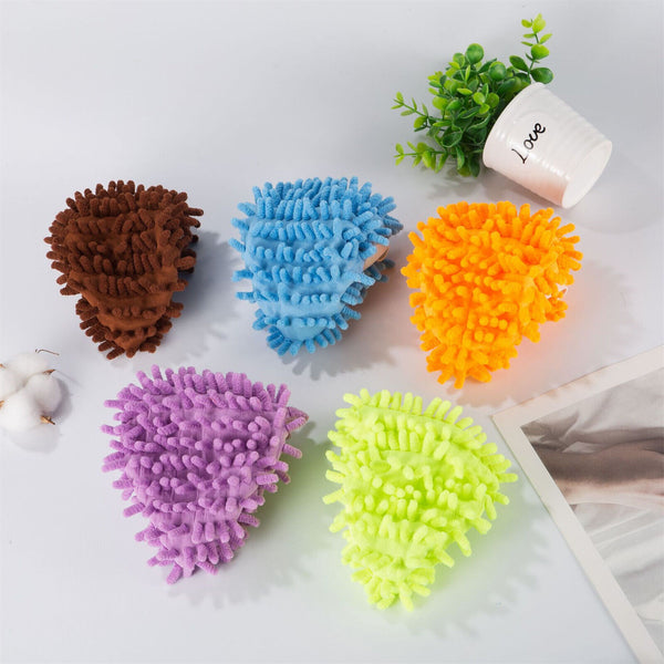 2PCS Mop Slipper Lazy Floor Polishing Cleaning Sock Shoe Mopping Slipper Cover