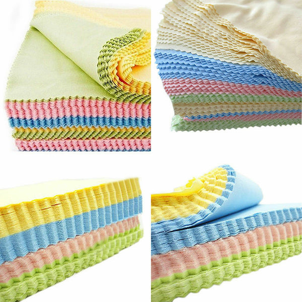 12PCS Glasses Microfiber Cleaner Camera Lens Phone Sunglasses Cleaning Cloths AU