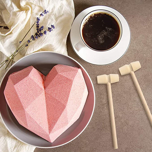 Large Heart Shape Candy Cake Chocolate Mould 3D Fondant Mold Silicone Craft DIY