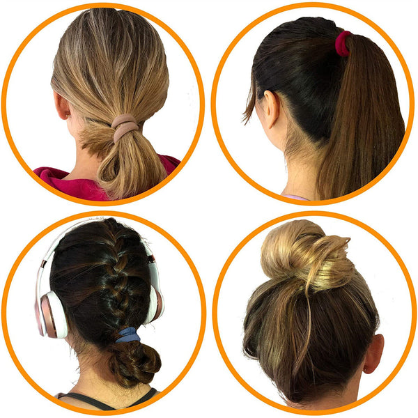 40Pcs Women Girls Hair Band Thick Hairties Rope Elastic Ponytail Holder Bulk Buy