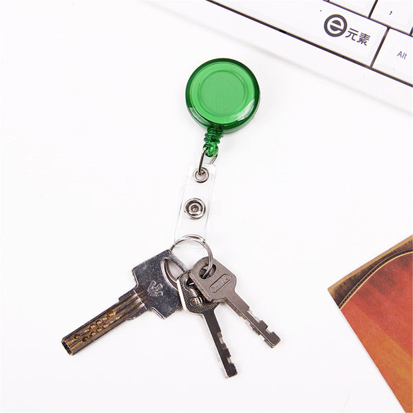 ❤️3PCS Retractable Badge Holder Reel Swipe Card Security ID Pull Key Tag Clip AU