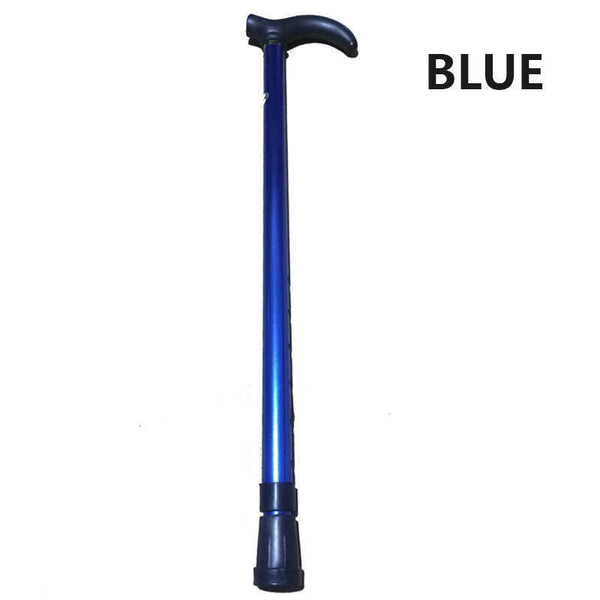 Aluminium Metal Walking Stick Travel Folding Adjustable Compact Cane Pole AU
