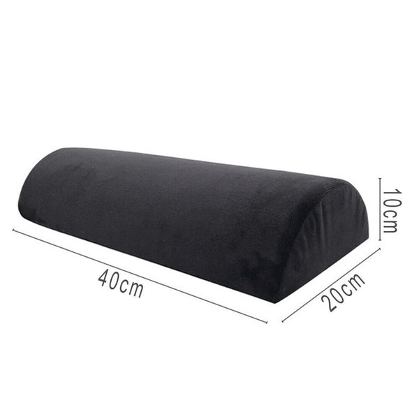 Pillow Back Support Cushion Lumbar Bolster Memory Leg Half Moon Foam Pain Relief