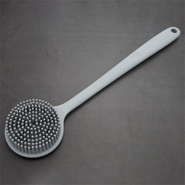 Back Scrubber Scrub Long Handle Shower Body Bath Brush Silicone Massage Brush AU