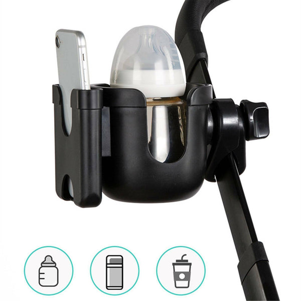 Baby Stroller Cup Holder Drink Bag Milk Bottle Phone Pram Golf Buggy Wheelchair