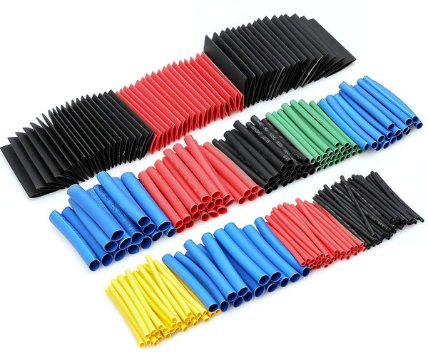 750Pcs Cable Heat Shrink Tubing Sleeve Wire Wrap Tube 2:1 Assortment Kit Tools