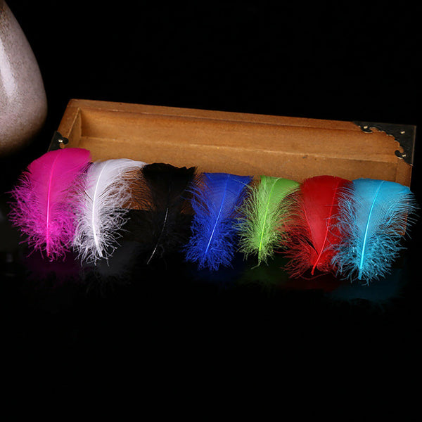 Bulk 100 x Mix Colour Goose Feathers DIY Craft Dream Catcher Wedding Cake 6-12cm