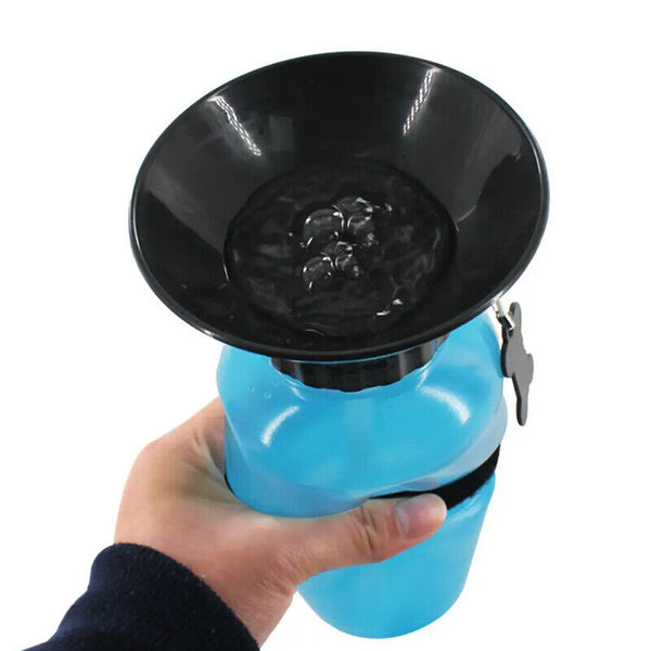 500ML Dog Cat Water Drinking Bottle Detachable Travel Cup Portable Pet Feeder AU