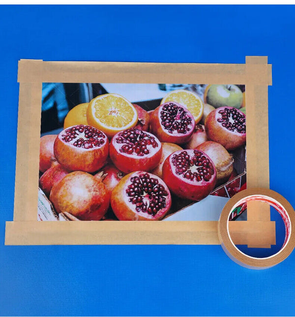 2x Kraft Brown Paper Tape Picture Framing Packing Tape Self adhesive 15mm Craft