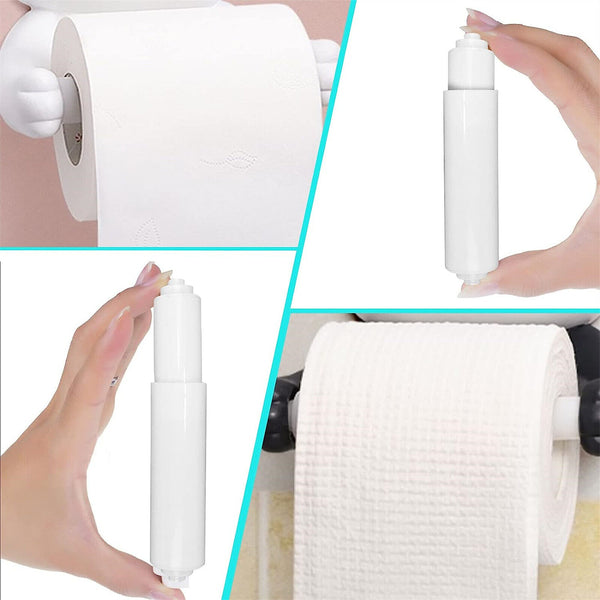 Toilet Roll Holder Insert Bathroom Washroom Fitting Spindle Spring Loaded