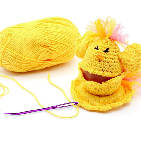 Bent Blunt Darning Needle Aluminum Large Eye Bodkin Crochet Yarn Knitting